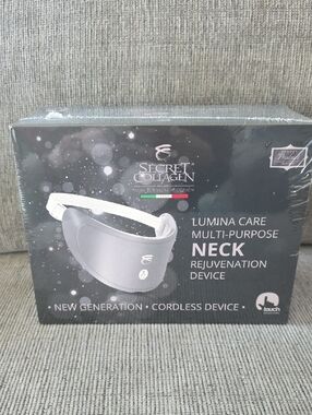 Secret Collagen Lumina Care Multi-Purpose Neck Rejuvenation Device - Gray, New